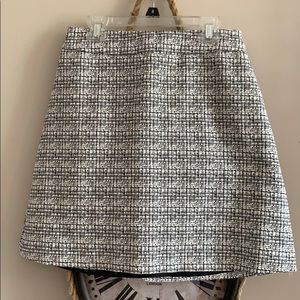 Black & White Tweed Skirt